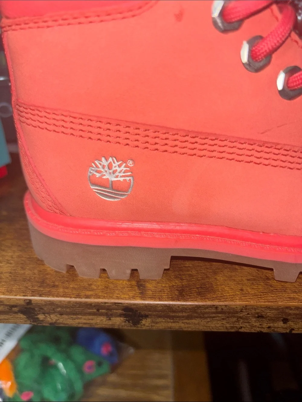 Girls coral  Lace-Up timberland Boots